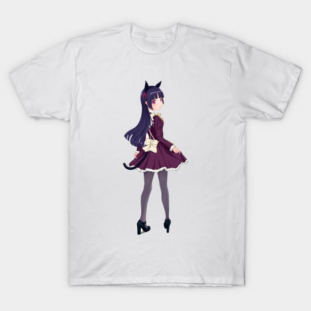 Kuroneko - Ruri Gokou - Sticker - Anime T-Shirt by JMPrint